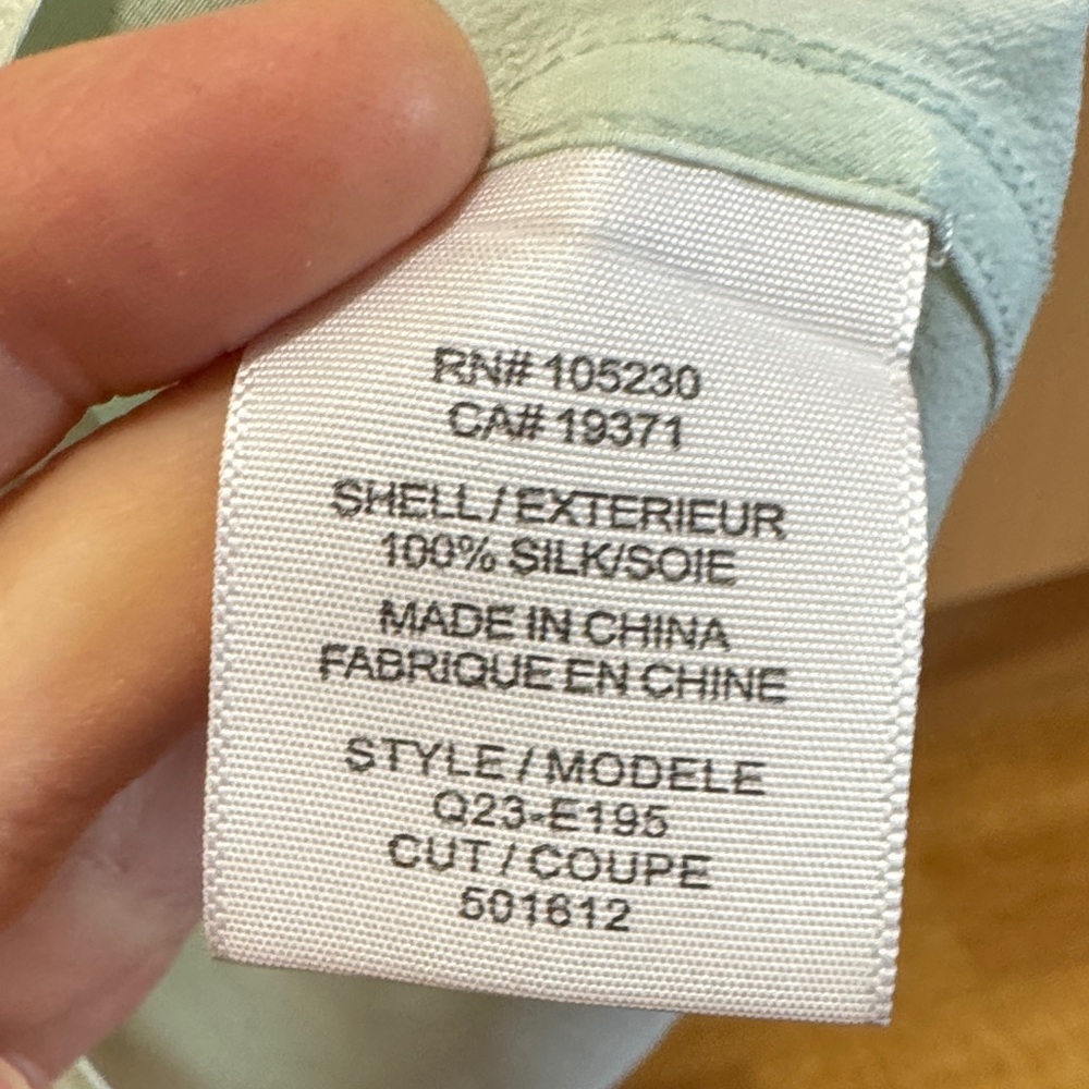 Equipment Mint Green Silk Blouse - image 4